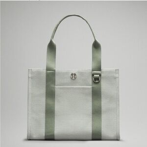 lululemon athletica Gray and Green Tote Bag